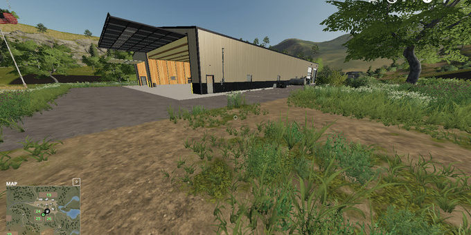 Мод Animated Placeable Machine Shop with refuel point FS19