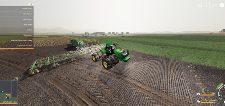 Мод трактор John Deere 9560 v1.1 Farming Simulator 19