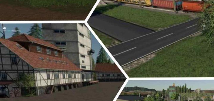 Мод карта Agricultural peninsula v1.2 Farming Simulator 19