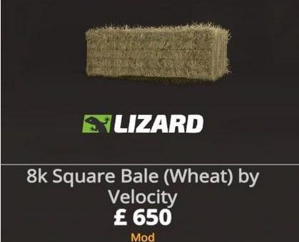 Мод 8K SQUARE BALE (WHEAT) V1.0 Farming Simulator 19