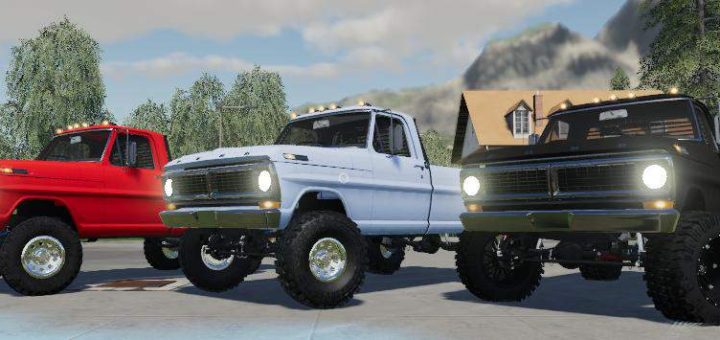 Мод авто 1970 Ford F250 v1.0 Farming Simulator 19