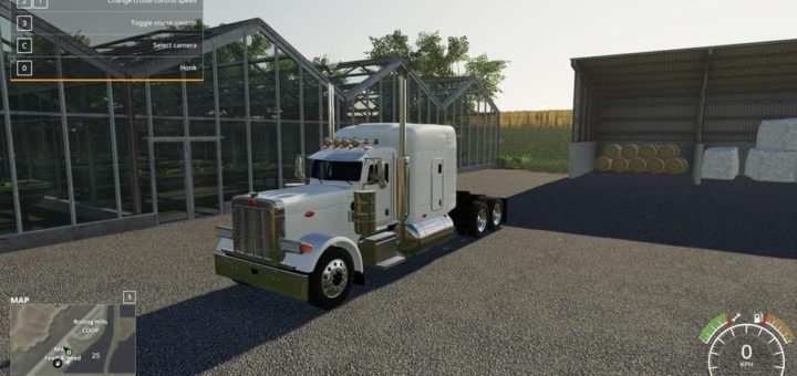 Мод тягач 1987 Peterbilt 379 v1.0 Farming Simulator 2019