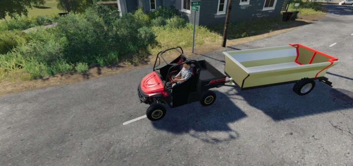 Мод прицеп ATV Tipper Trailer v1.0 Farming Simulator 19