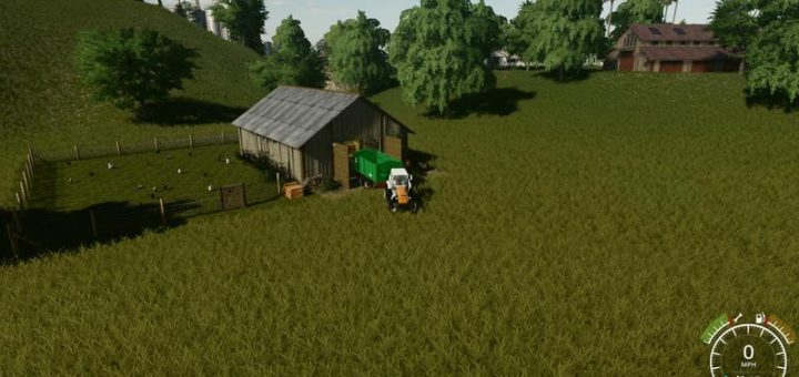 Мод курятник American chicken coop v1.1 FS19