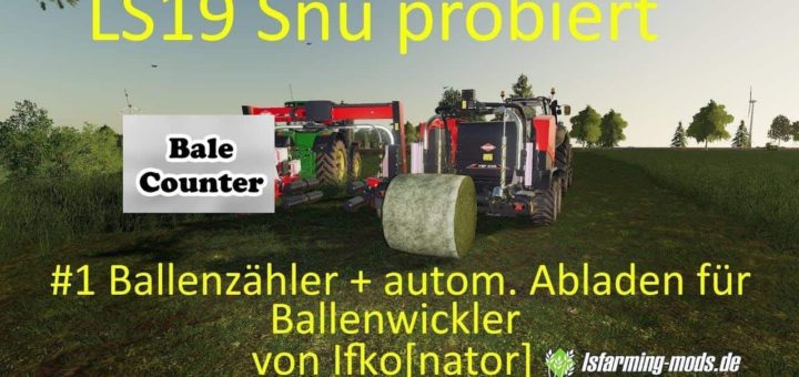 Мод скрипт Bale Counter v1.0 Farming Simulator 19