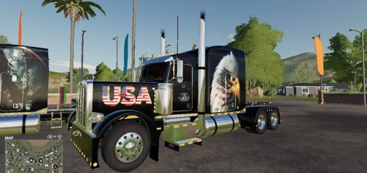 Мод тягач CSM Trucking Peterbilt 388 Package v1.0.0.0 FS19