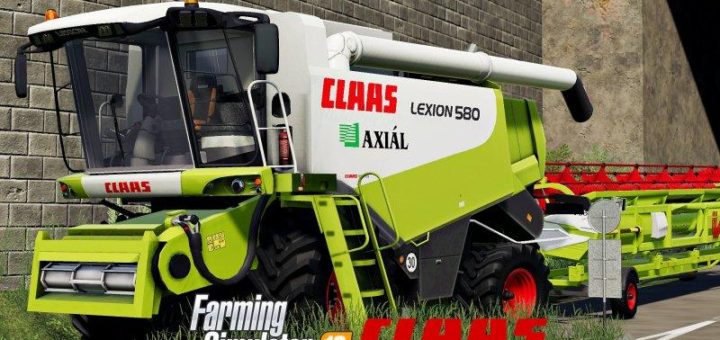 Мод комбайн Claas Lexion 580 v1.0.0.0 Farming Simulator 19