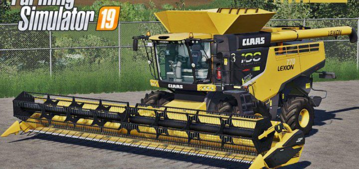 Мод комбайн Claas Lexion 700 Series USA Edition v1.0 FS19