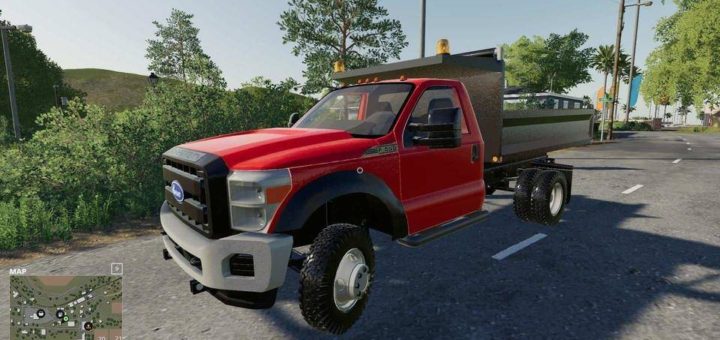 Мод авто F550 dump truck v1.0 Farming Simulator 19