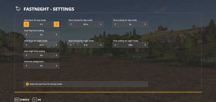 Мод скрипт FASTNIGHT V1.0.0.0 Farming Simulator 19
