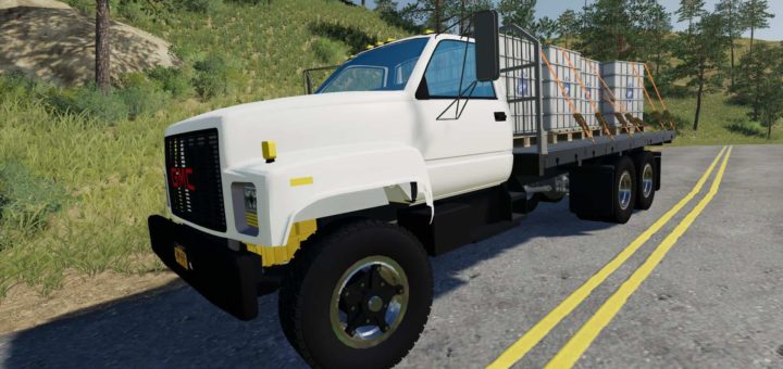 Мод грузовик GMC Flatbed v1.0.0.0 Farming Simulator 19