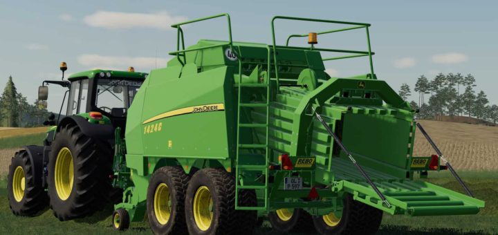 Мод тюкопресс JOHN DEERE 1424C V1.0.0.0 FS19