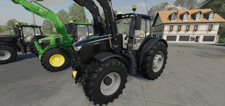 Мод трактор John Deere 6R Black + Green Edition v1.0.0.4 FS19