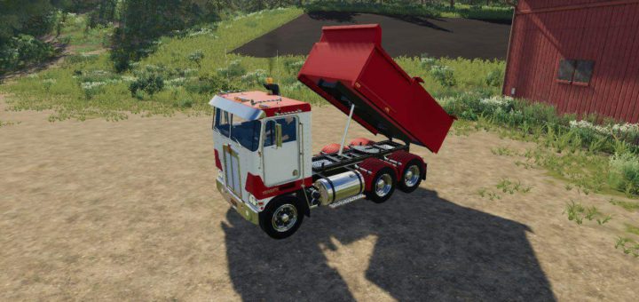Мод грузовик Kenworth K100 Daycab v1.0 Farming Simulator 19
