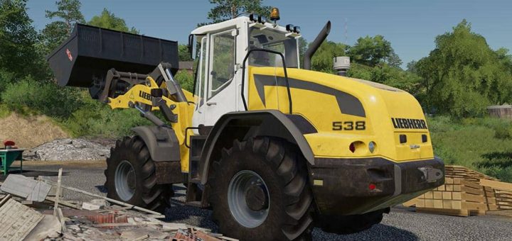 Мод погрузчик Liebherr L538 v1.0.0.0 Farming Simulator 2019