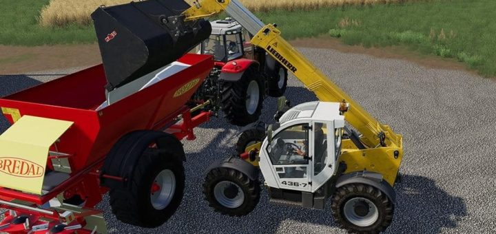 Мод погрузчик Liebherr TL 436-7 v1.0.0.0 Farming Simulator 19