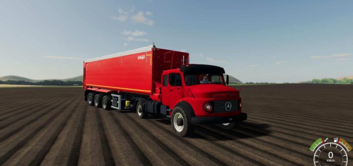 Мод тягач MERCEDES-BENZ 1519 v1.0 Farming Simulator 19
