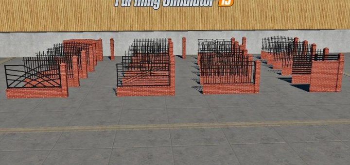 Мод PLACEABLE FENCES AND POST PACK 2 V1.0 Farming Simulator 19