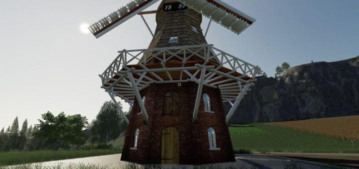 Мод мельница Peters Mill v1.01 Farming Simulator 2019