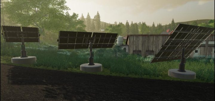 Мод панель Placeable Solar Panels v1.0.0.0 Farming Simulator 19