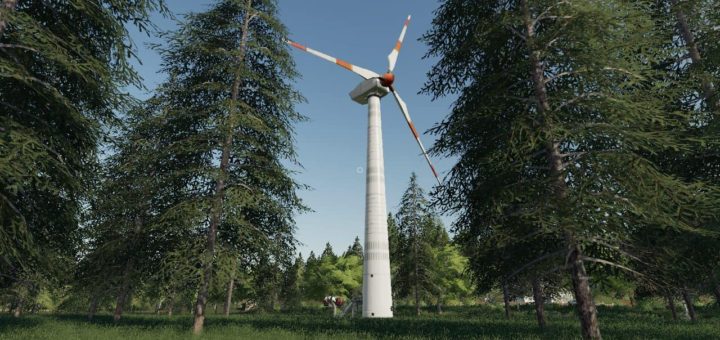 Мод Placeable wind turbine revenue generator BY STEVIE FS19