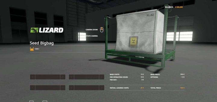 Мод мешок Seed Bags 40000 v1.0.0.4 Farming Simulator 19