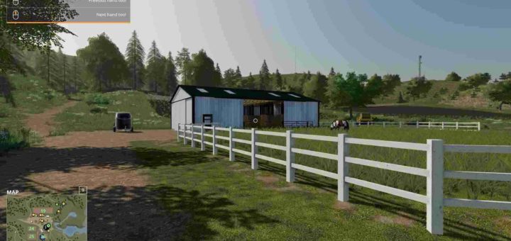 Мод конюшня Small American Stable v1.0 Farming Simulator 19
