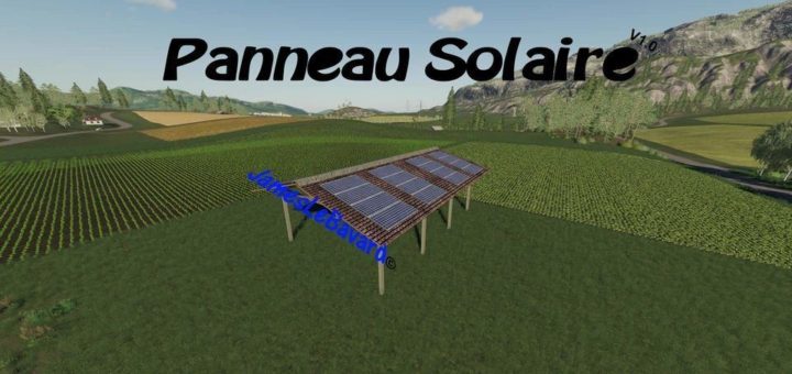 Мод панель Solar Shed v1.0.0 Farming Simulator 19
