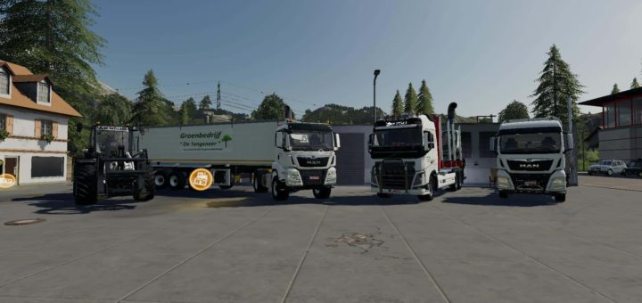 Мод грузовик Volvo FH16 750 Groenbedrijf v1.0 FS19
