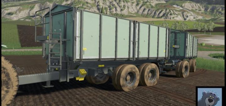 Мод прицеп TKD-302 MULTICOLOR V2.0 Farming Simulator 19