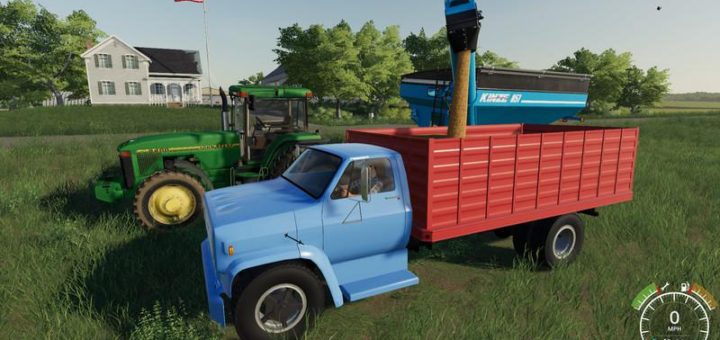 Moд грузовик 1977 Chevrolet C70 Grain Truck v1.0 Farming Simulator 19