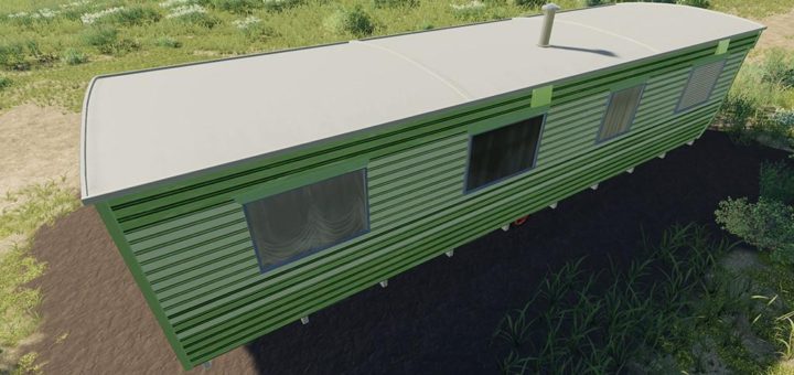 Мод дом Caravan Farmhouse v1.0.0.0 Farming Simulator 2019