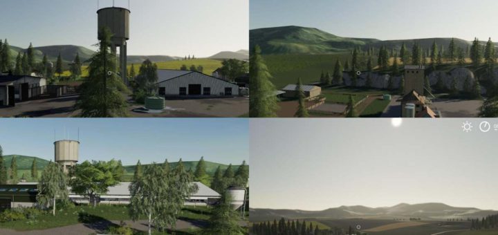 Мод карта EASTBRIDGE HILLS V1.0.0.0 Farming Simulator 19