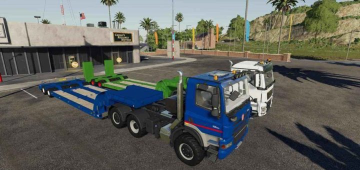 Мод трал 16Wheels LowDeck Trailer v1.1.0.0 FS19