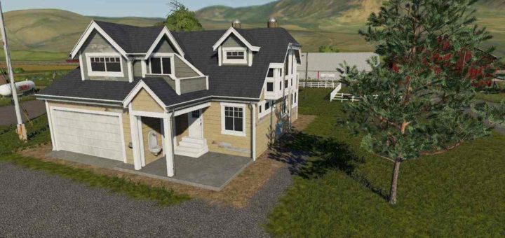 Мод дом Farm house Placeable residential House 8 v1.0 FS19