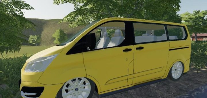 Мод авто Ford Transit Custom v4.0.0 Farming Simulator 19