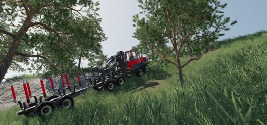 Мод прицеп Forwarder Trailer v1.0.0.0 Farming Simulator 19