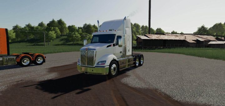 Мод тягач Kenworth T610 v1.0.0.0 Farming Simulator 2019