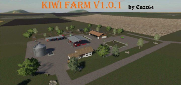 Мод карта Kiwi Farm Starter map 4x v1.0.1 Farming Simulator 19