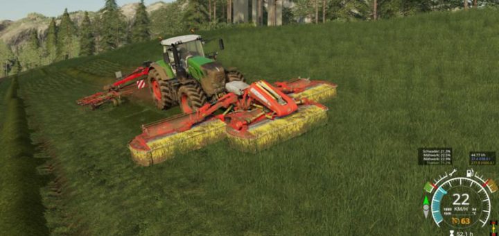 Мод косилка Kuhn GA 9531 v1.0.0.0 Farming Simulator 19