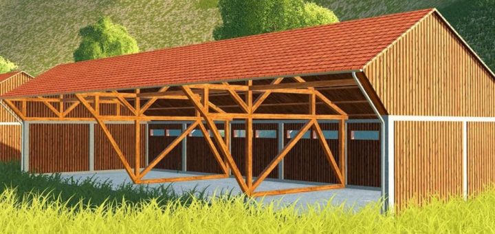 Мод Large wooden building v1.0 Farming Simulator 19