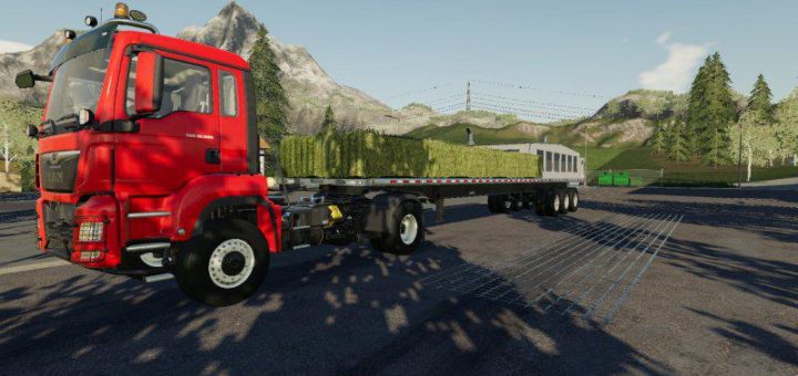 Мод прицеп Lizard 51ft Autoloader V0.0.1.1 Farming Simulator 19