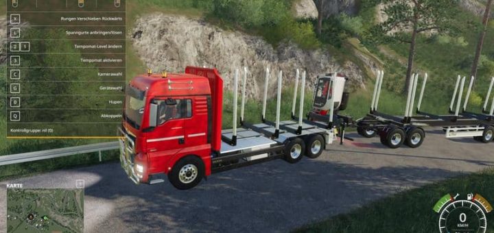 Мод грузовик MAN TGX Holz LKW v1.0.0.0 Farming Simulator 19