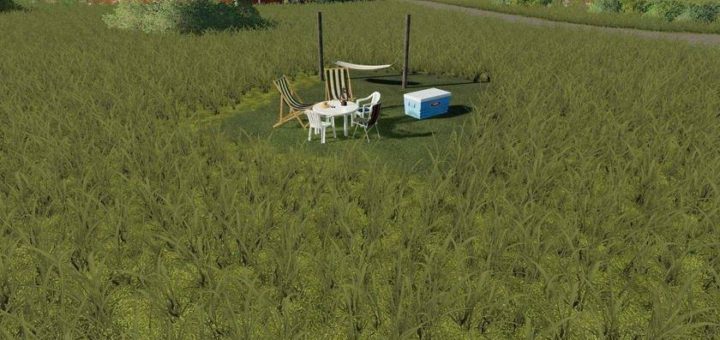 Мод Placeable Hammock with sleep trigger v1.0 FS19