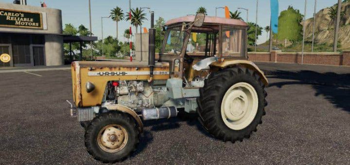 Мод трактор Ursus c355 v1.0.0.0 Farming Simulator 19