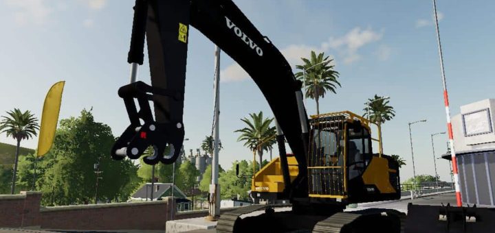 Мод экскаватор Volvo excavator pack v1.0 Farming Simulator 2019