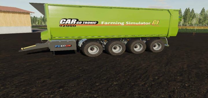 Мод прицеп FSM Peecon Cargo92000 v1.0.0.1 Farming Simulator 19