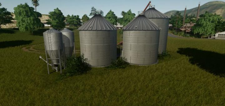Moд хранилище Large Grain Silo v1.0.0.0 Farming Simulator 19
