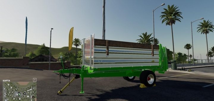 Мод прицеп MANURE SPREADER SET 8.5T V2.0.0.0 FS19