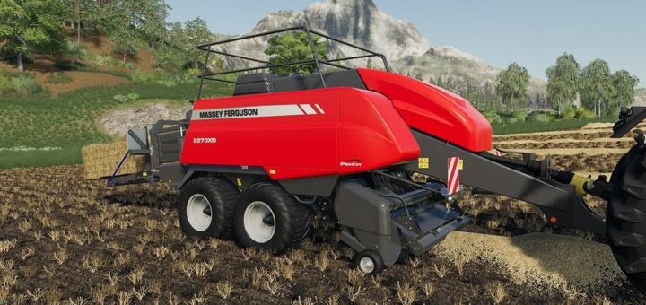 Мод тюкопресс Massey Ferguson 2270 XD v1.0.0.0 FS19